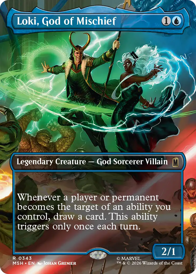 Loki, God of Mischief (Borderless) [Marvel Super Heroes] | Card Citadel