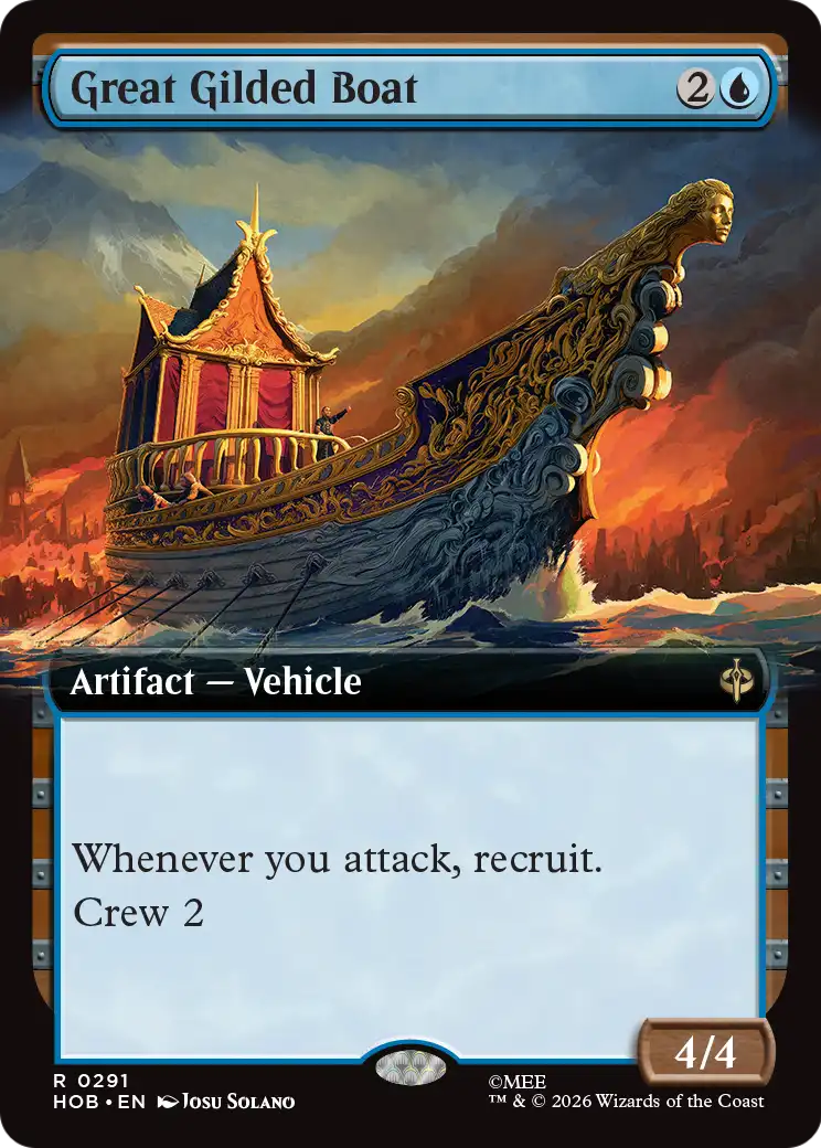 Great Gilded Boat (Extended Art) [The Hobbit] | Card Citadel