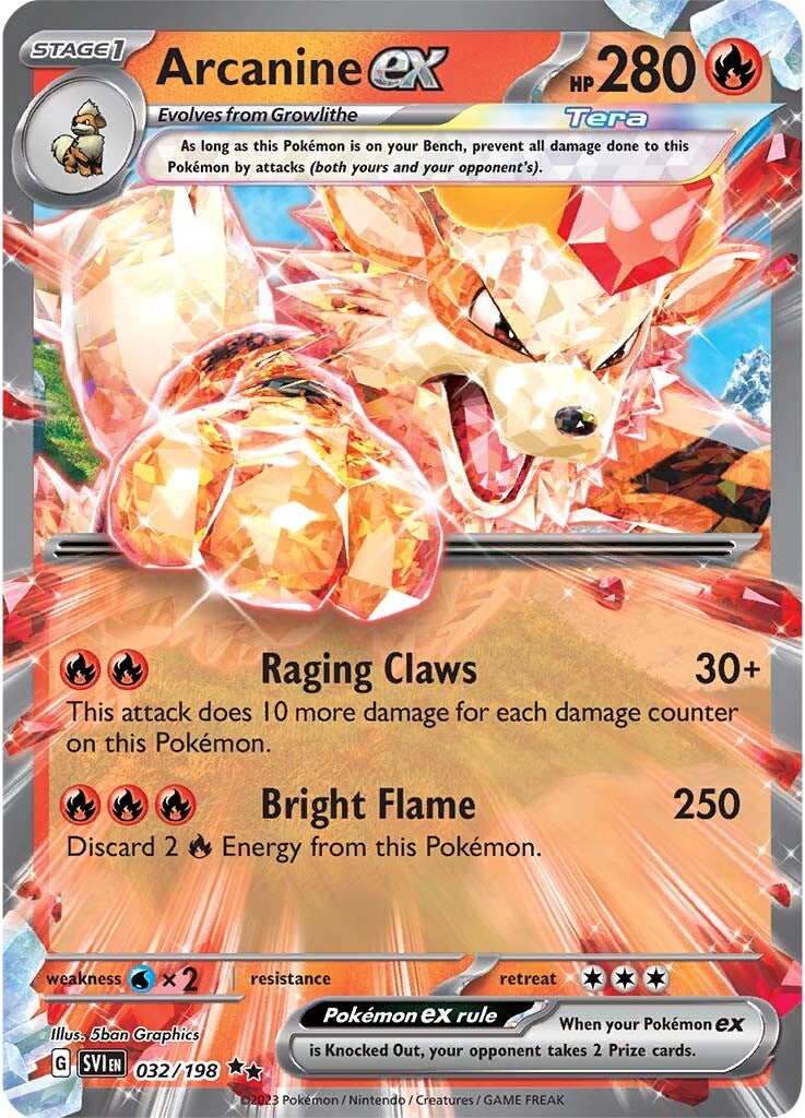 Arcanine ex (032/198) [Scarlet & Violet: Base Set] | Card Citadel