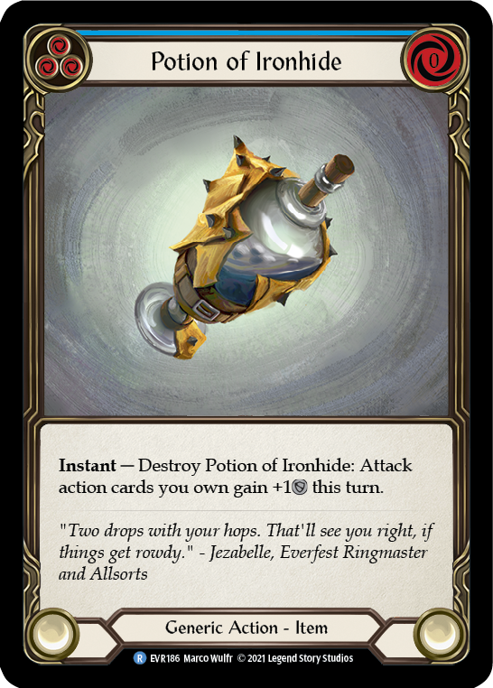 Potion of Ironhide [EVR186] (Everfest)  1st Edition Cold Foil | Card Citadel