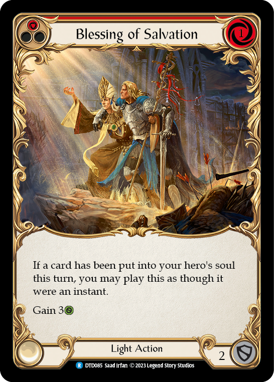 Blessing of Salvation (Red) [DTD085] (Dusk Till Dawn) | Card Citadel