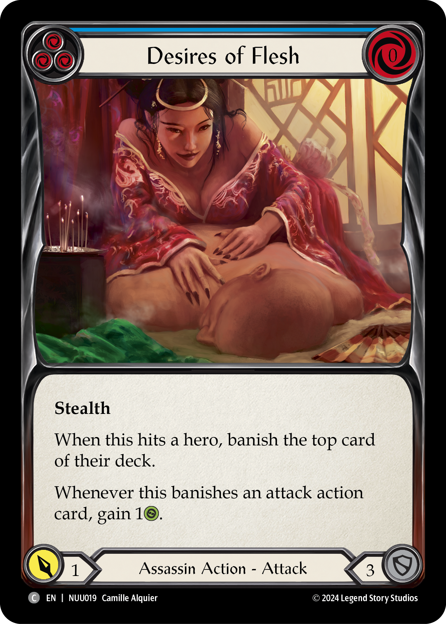 Desires of Flesh (Blue) [NUU019] (Part the Mistveil Nuu Blitz Deck) | Card Citadel