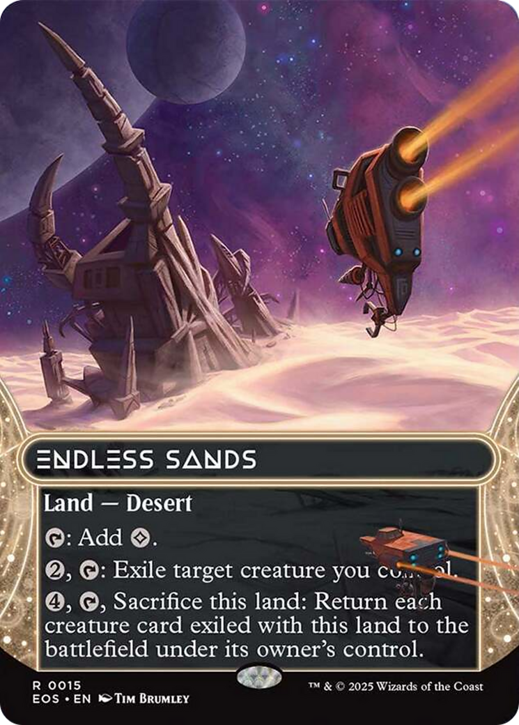 Endless Sands (0015) (Borderless) [Edge of Eternities: Stellar Sights] | Card Citadel