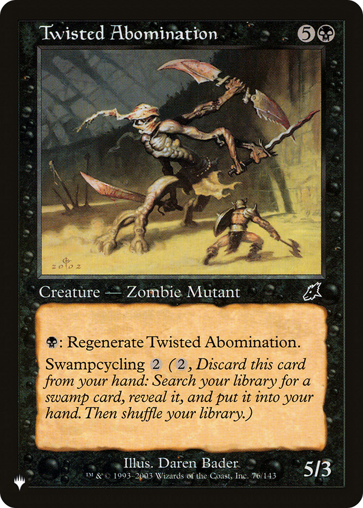 Twisted Abomination [The List Reprints] | Card Citadel