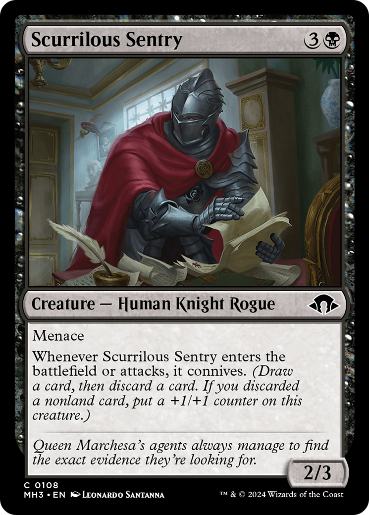 Scurrilous Sentry [Modern Horizons 3] | Card Citadel