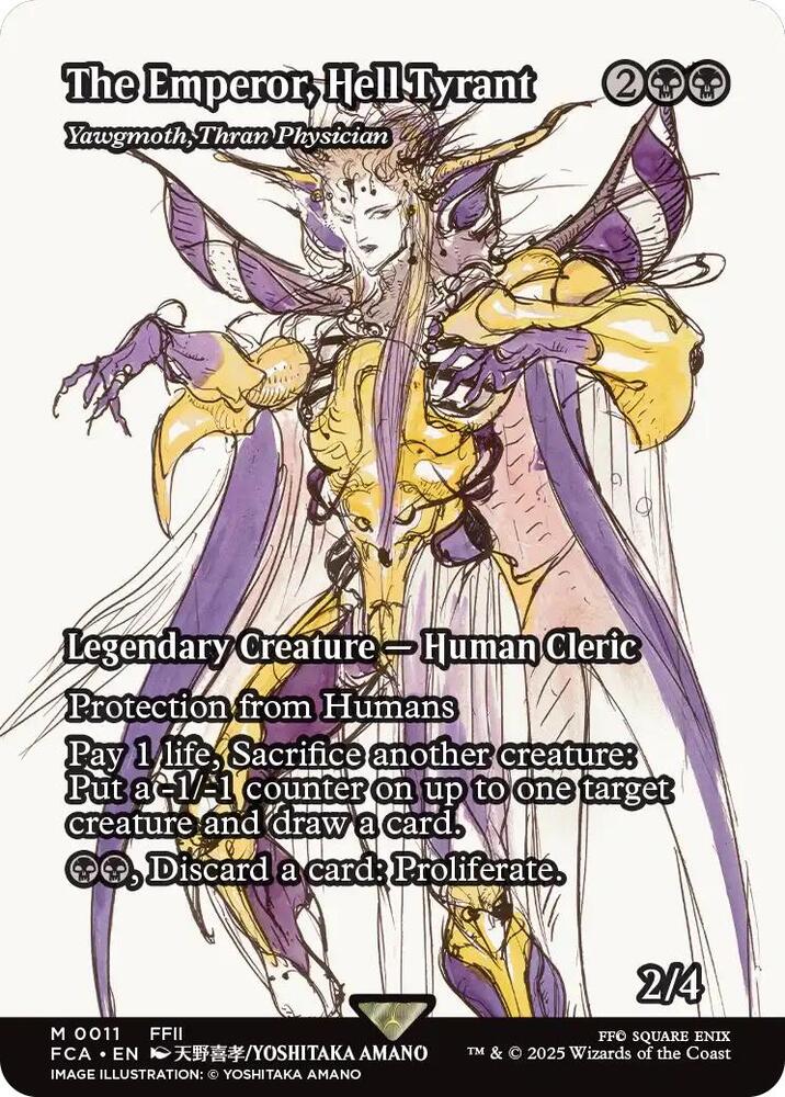 The Emperor, Hell Tyrant - Yawgmoth, Thran Physician (Showcase) [FINAL FANTASY : Through the Ages] | Card Citadel