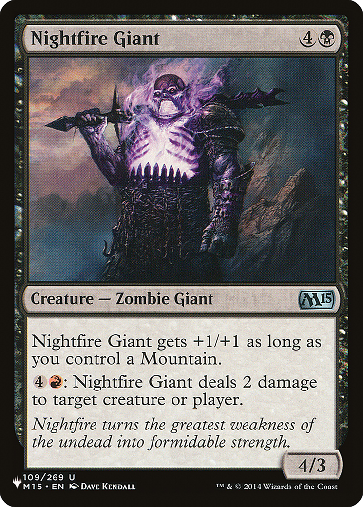 Nightfire Giant [The List Reprints] | Card Citadel