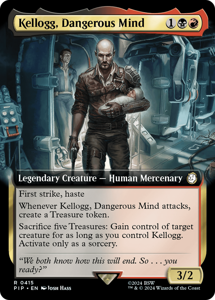 Kellogg, Dangerous Mind (Extended Art) [Fallout] | Card Citadel