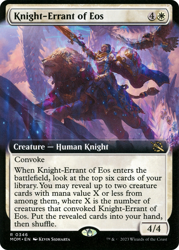 Knight-Errant of Eos (Extended Art) [March of the Machine] | Card Citadel