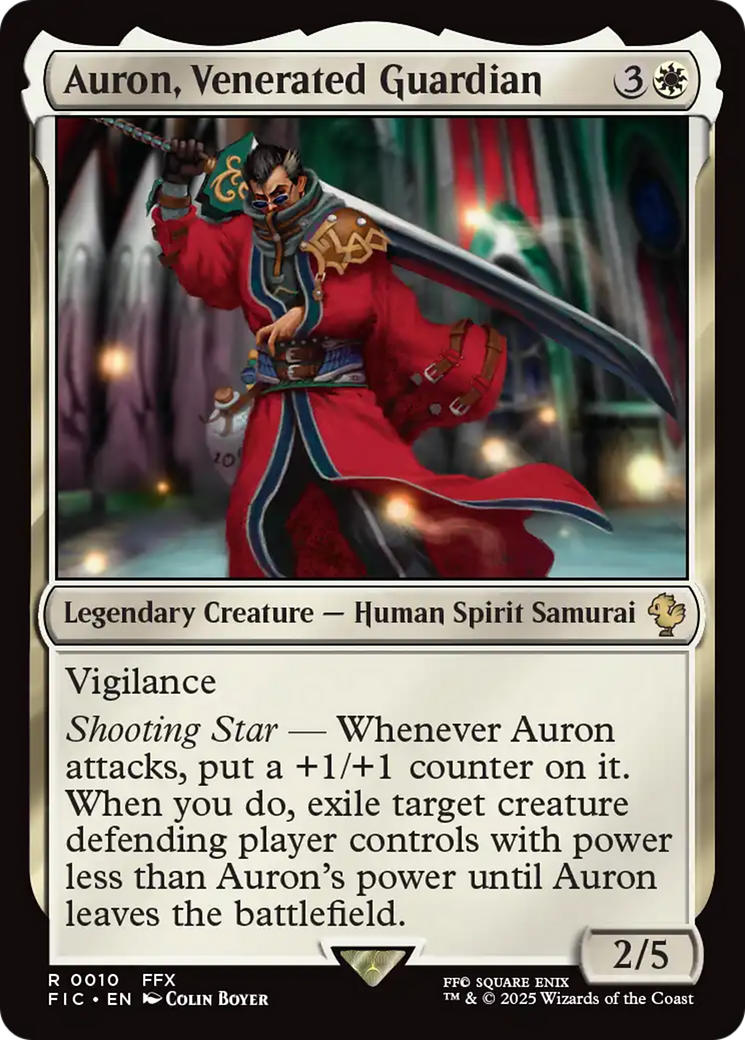Auron, Venerated Guardian [FINAL FANTASY Commander] | Card Citadel