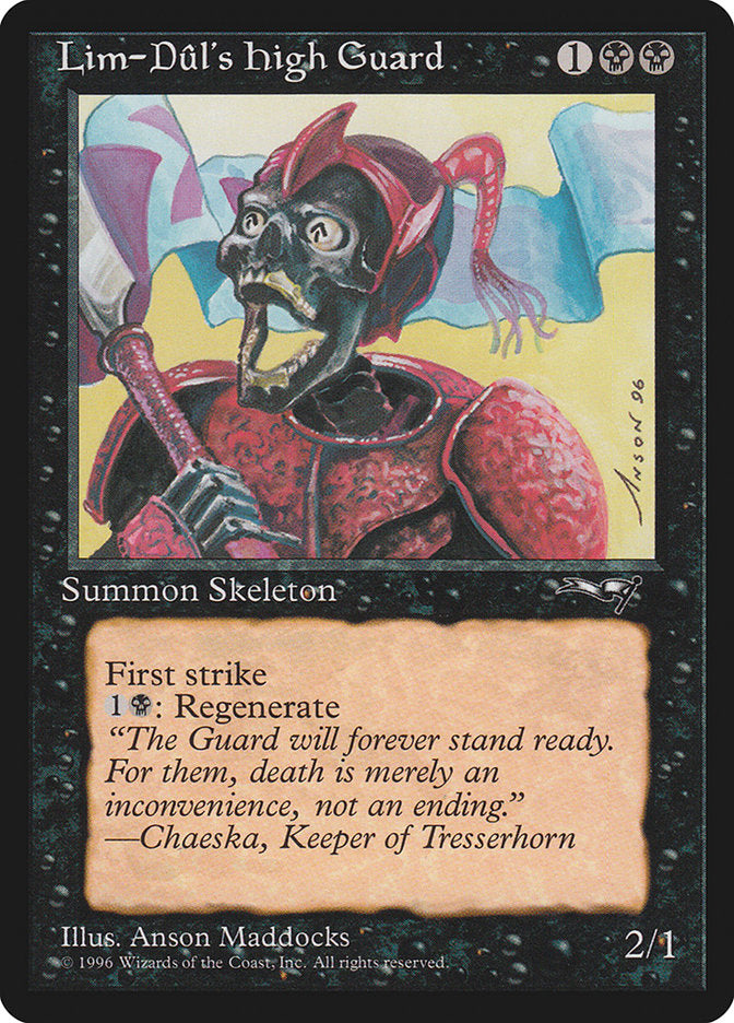 Lim-Dul's High Guard (Holding Flag) [Alliances] | Card Citadel