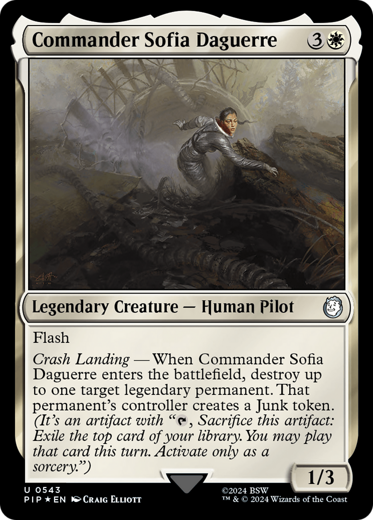 Commander Sofia Daguerre (Surge Foil) [Fallout] | Card Citadel