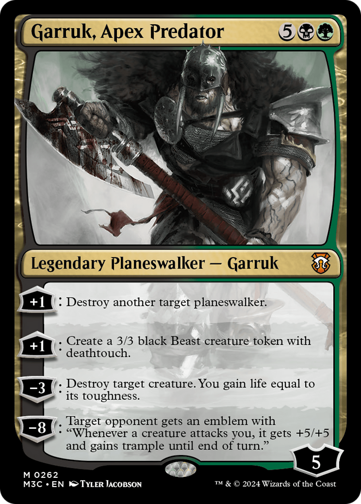 Garruk, Apex Predator (Ripple Foil) [Modern Horizons 3 Commander] | Card Citadel