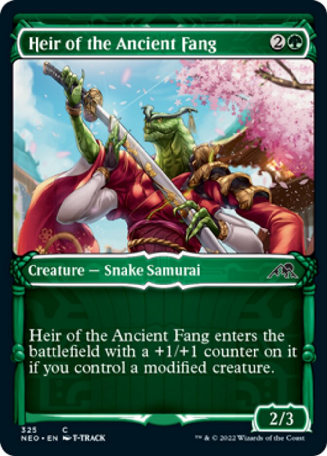 Heir of the Ancient Fang (Showcase Samurai) [Kamigawa: Neon Dynasty] | Card Citadel