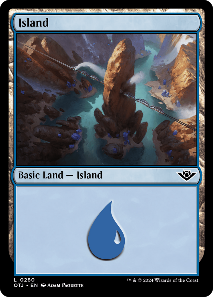 Island (0280) [Outlaws of Thunder Junction] | Card Citadel