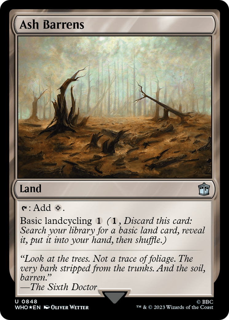 Ash Barrens (Surge Foil) [Doctor Who] | Card Citadel