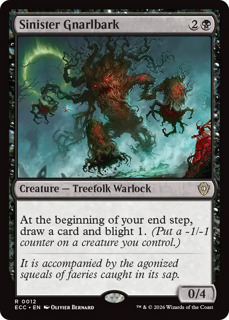 Sinister Gnarlbark [Lorwyn Eclipsed Commander] | Card Citadel