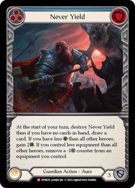 Never Yield [DYN029] (Dynasty) | Card Citadel