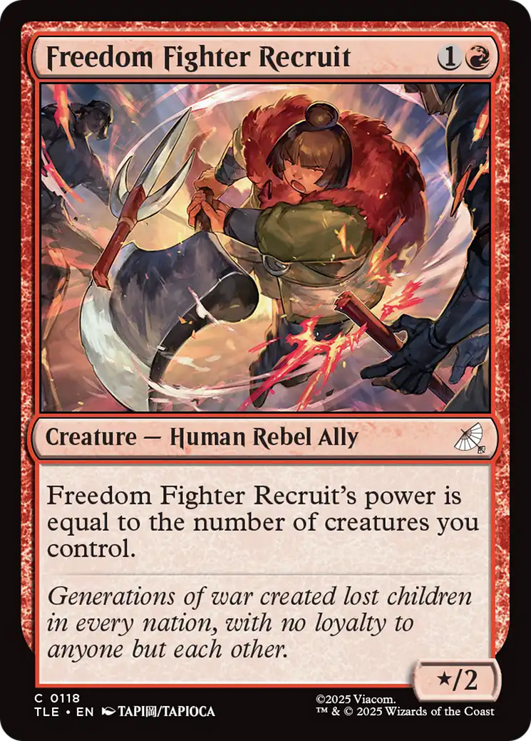 Freedom Fighter Recruit [Avatar: The Last Airbender: Eternal-Legal] | Card Citadel