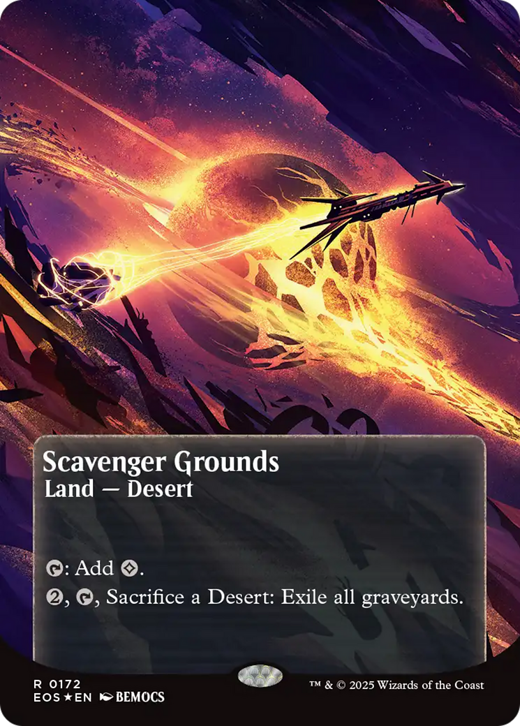 Scavenger Grounds (0172) (Borderless) (Galaxy Foil) [Edge of Eternities: Stellar Sights] | Card Citadel