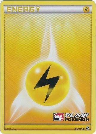 Lightning Energy (108/114) (Play Pokemon Promo) [Black & White: Base Set] | Card Citadel