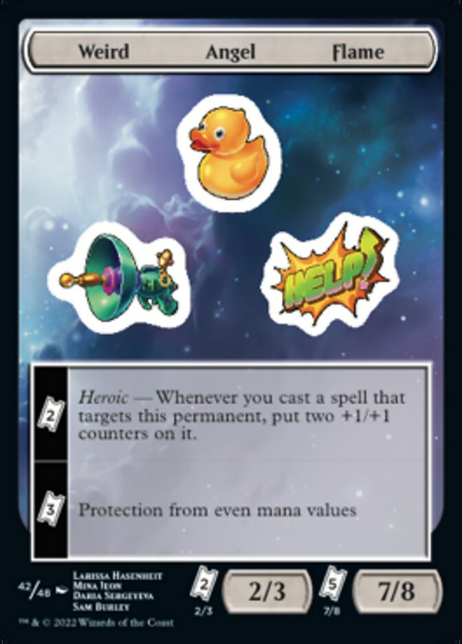 Weird Angel Flame [Unfinity Stickers] | Card Citadel