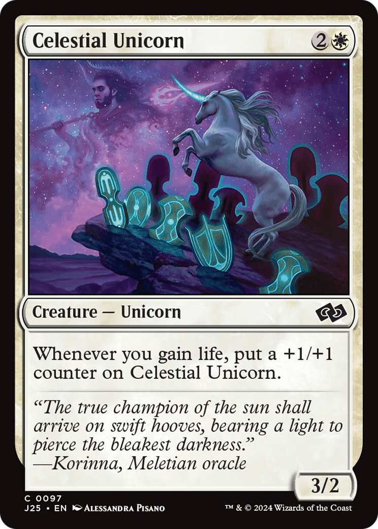 Celestial Unicorn [Foundations Jumpstart] | Card Citadel