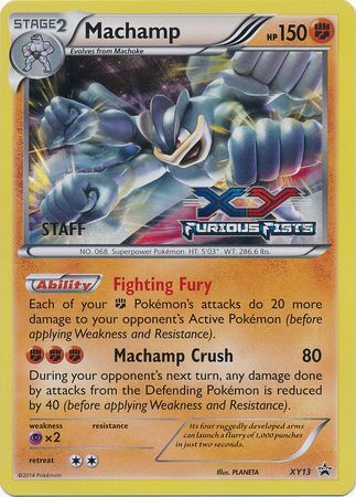 Machamp (XY13) (Staff) [XY: Black Star Promos] | Card Citadel
