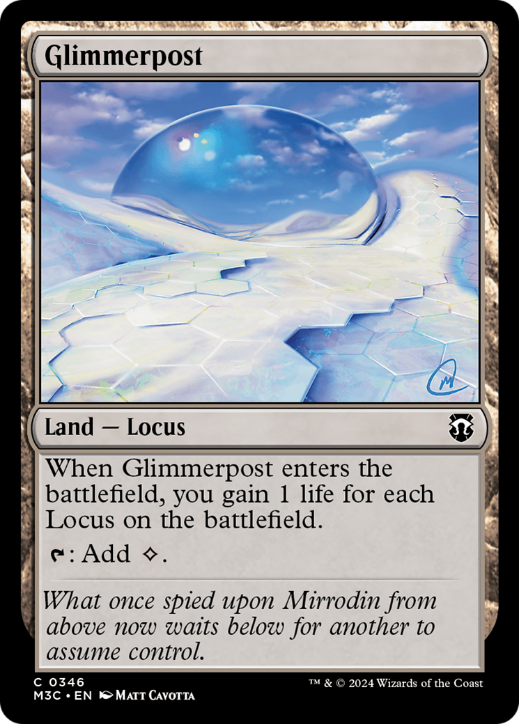 Glimmerpost (Ripple Foil) [Modern Horizons 3 Commander] | Card Citadel