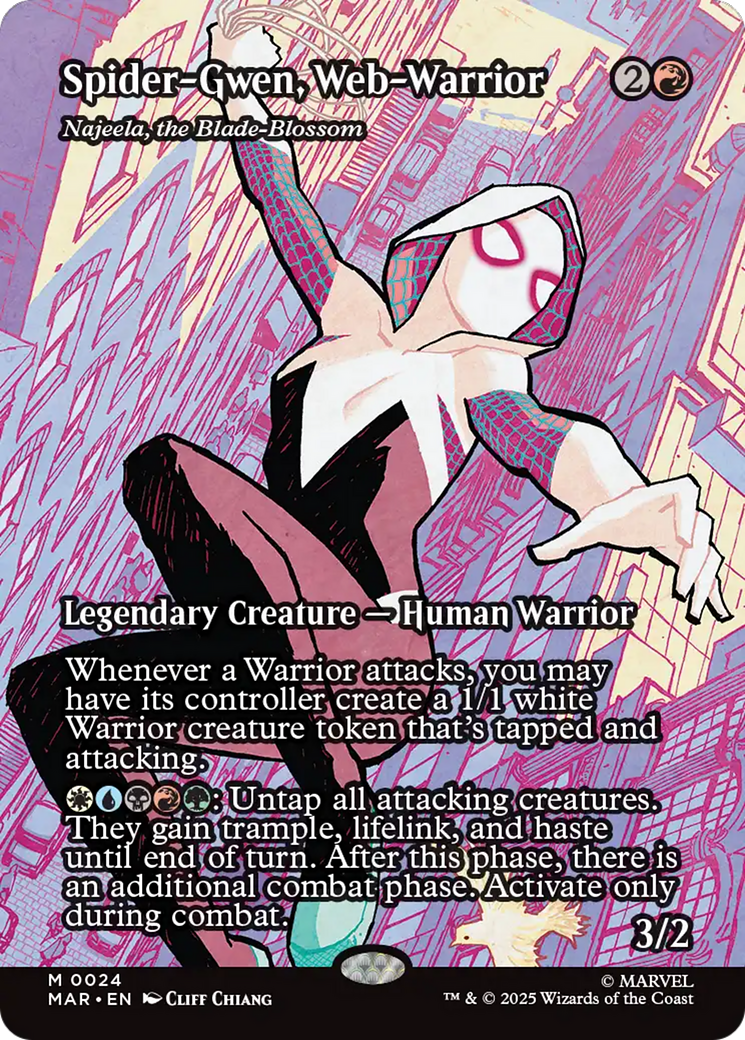 Spider-Gwen, Web-Warrior - Najeela, the Blade-Blossom [Marvel's Spider-Man: Eternal-Legal] | Card Citadel