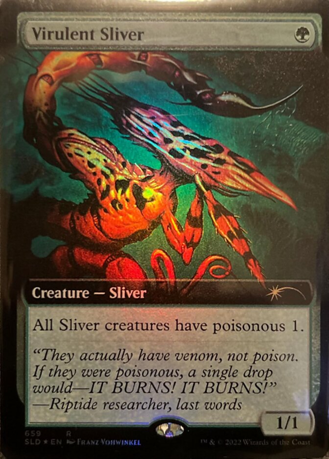 Virulent Sliver (Extended Art) [Secret Lair Drop Promos] | Card Citadel