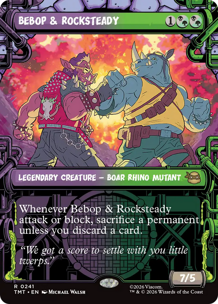 Bebop & Rocksteady (Showcase) [Teenage Mutant Ninja Turtles] | Card Citadel