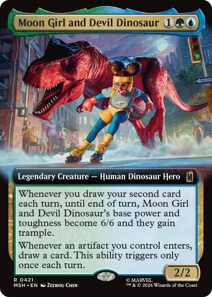 Moon Girl and Devil Dinosaur (Extended Art) [Marvel Super Heroes] | Card Citadel