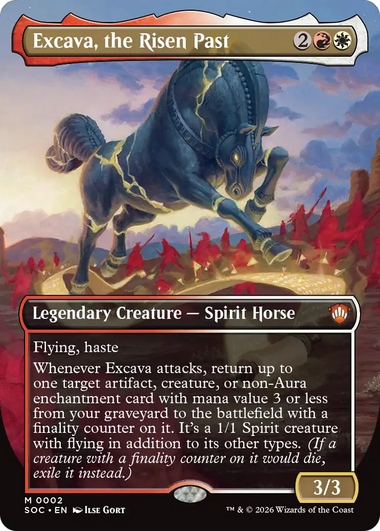 Excava, the Risen Past (Borderless) [Secrets of Strixhaven Commander] | Card Citadel
