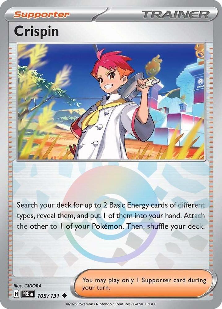 Crispin (105/131) (Poke Ball Pattern) [Scarlet & Violet: Prismatic Evolutions] | Card Citadel