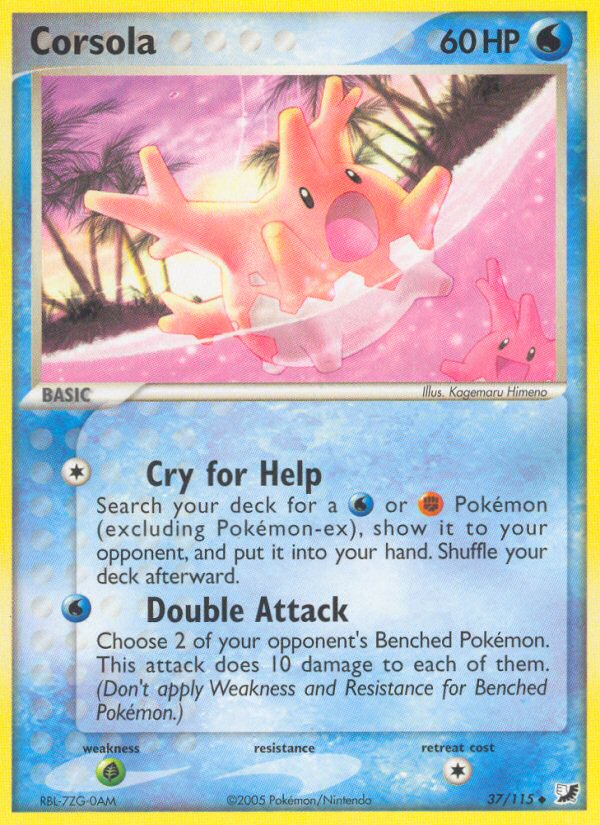 Corsola (37/115) [EX: Unseen Forces] | Card Citadel