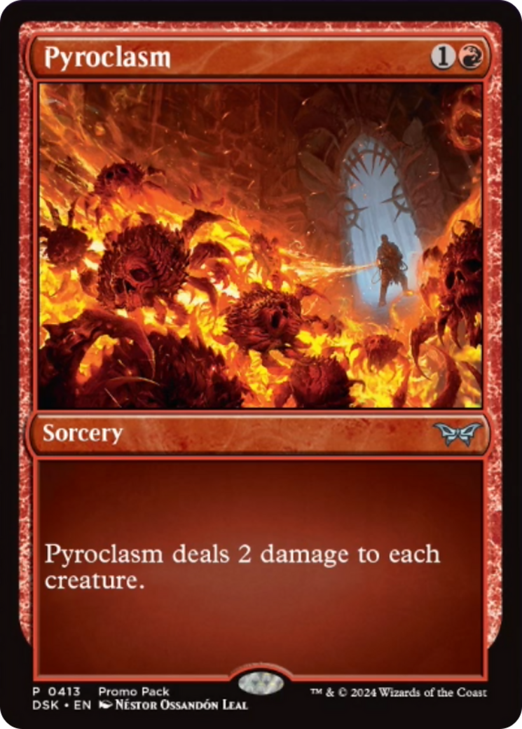 Pyroclasm [Duskmourn: House of Horror Promos] | Card Citadel