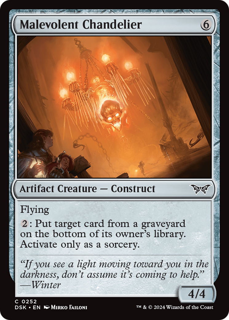 Malevolent Chandelier [Duskmourn: House of Horror] | Card Citadel