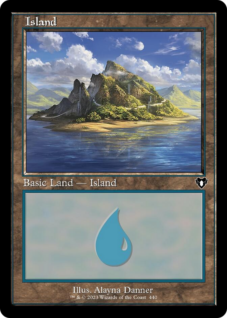 Island (440) (Retro) [Commander Masters] | Card Citadel