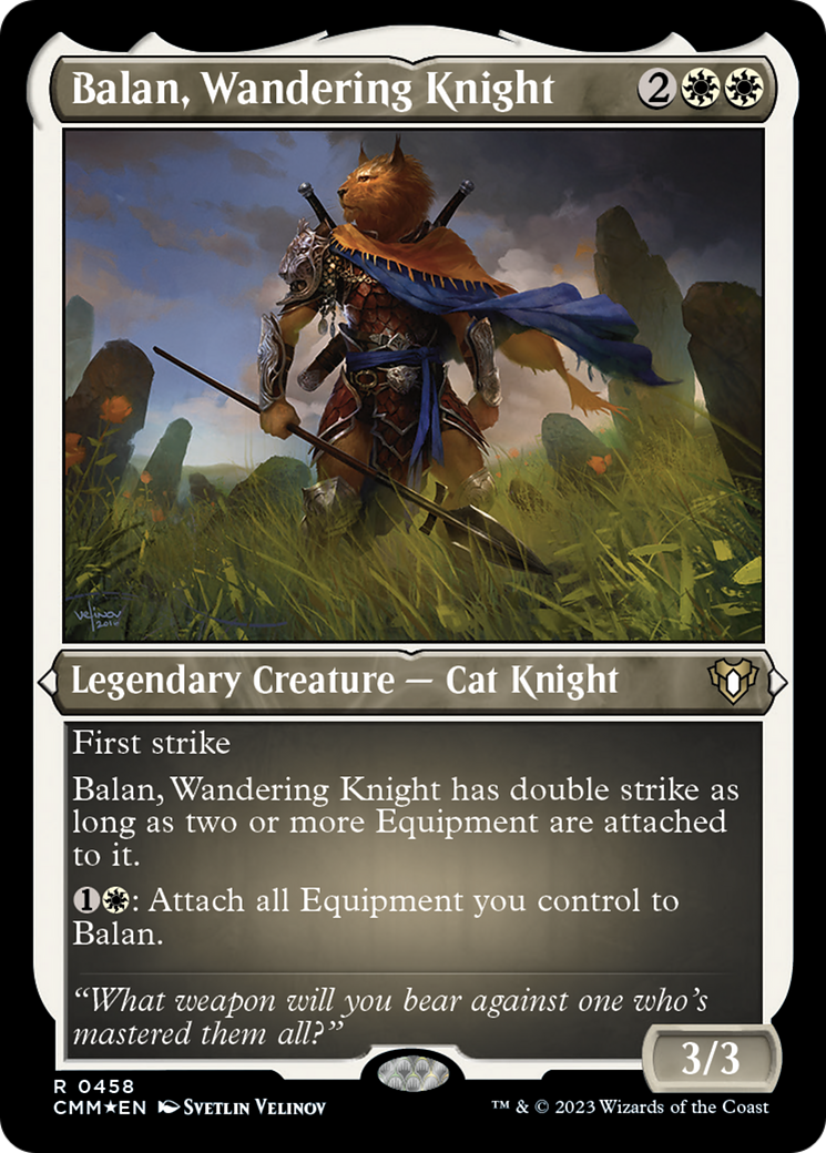 Balan, Wandering Knight (Foil Etched) [Commander Masters] | Card Citadel