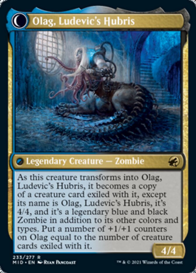 Ludevic, Necrogenius // Olag, Ludevic's Hubris [Innistrad: Midnight Hunt] | Card Citadel
