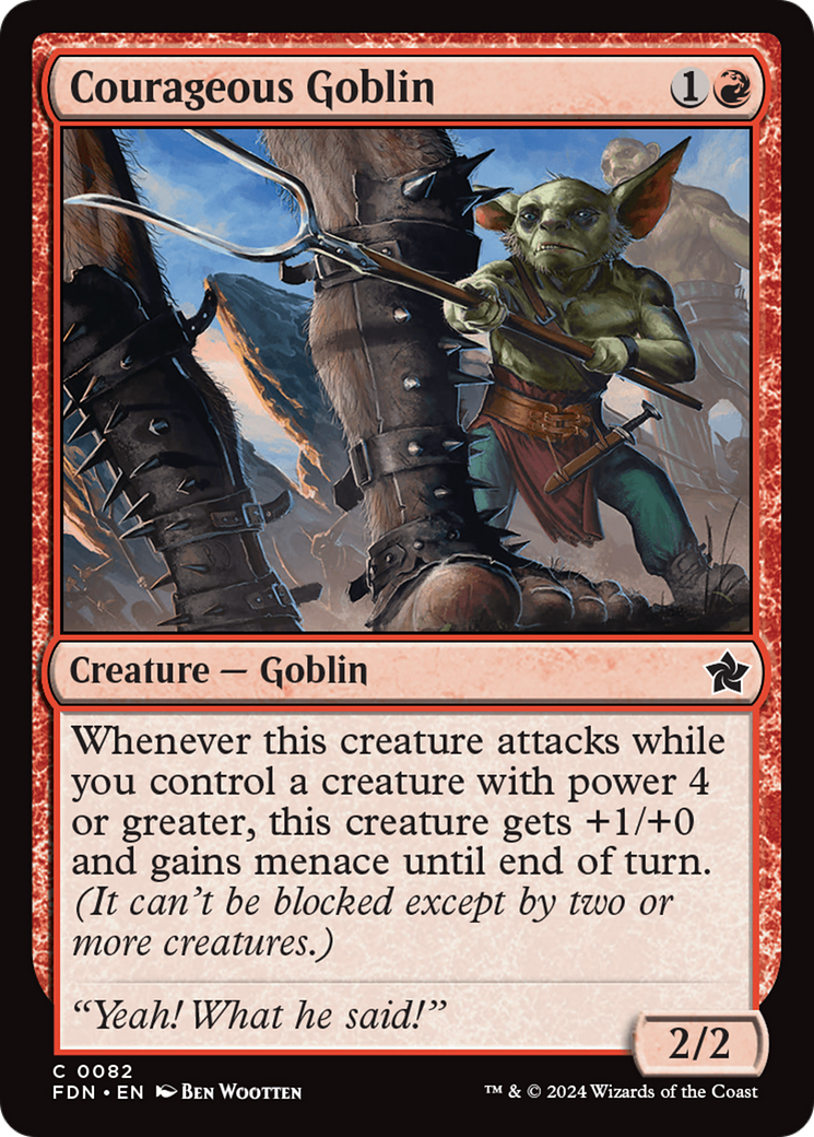 Courageous Goblin [Foundations] | Card Citadel