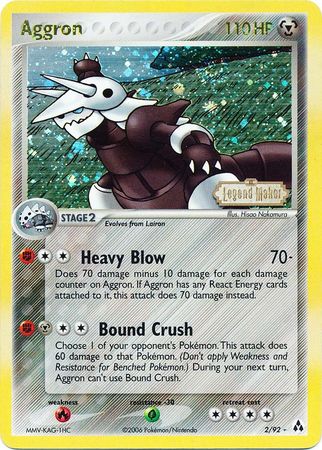 Aggron (2/92) (Stamped) [EX: Legend Maker] | Card Citadel