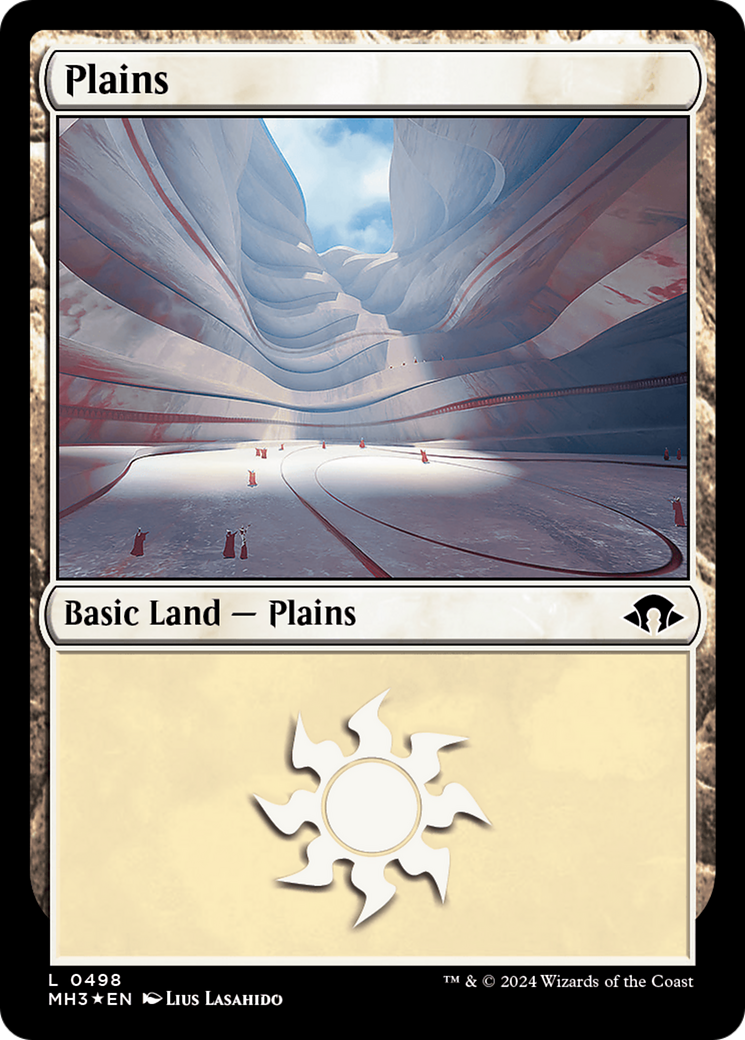 Plains (0498) (Ripple Foil) [Modern Horizons 3] | Card Citadel