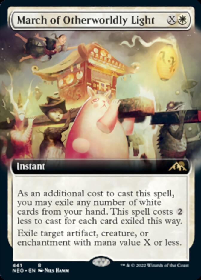 March of Otherworldly Light (Extended Art) [Kamigawa: Neon Dynasty] | Card Citadel