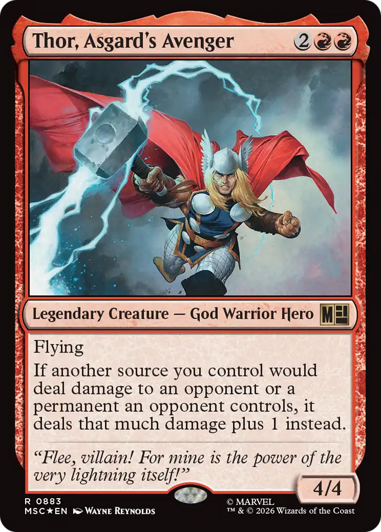 Thor, Asgard's Avenger (Surge Foil) [Marvel Super Heroes Commander] | Card Citadel
