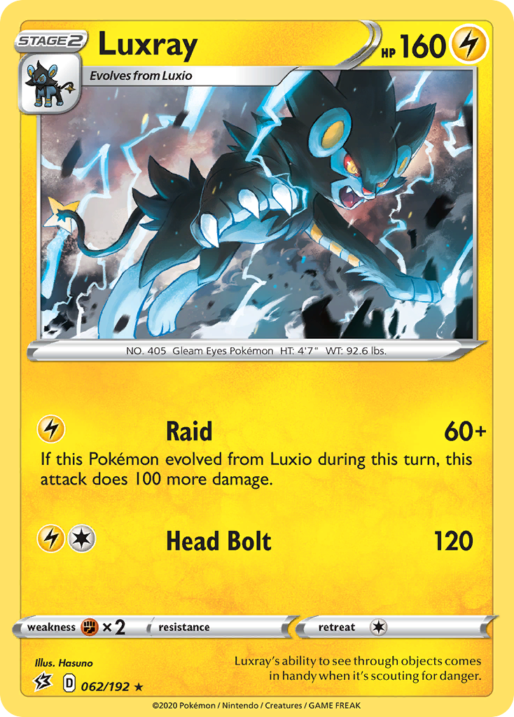 Luxray (062/192) [Sword & Shield: Rebel Clash] | Card Citadel