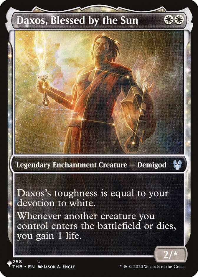 Daxos, Blessed by the Sun (Showcase) [The List] | Card Citadel