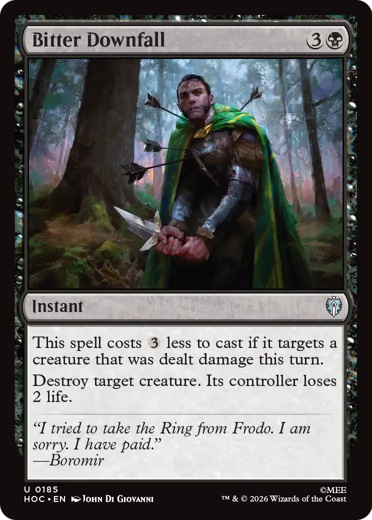 Bitter Downfall [The Hobbit: Eternal-Legal] | Card Citadel