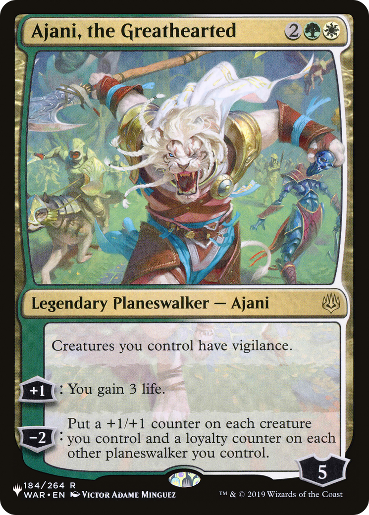 Ajani, the Greathearted [The List Reprints] | Card Citadel